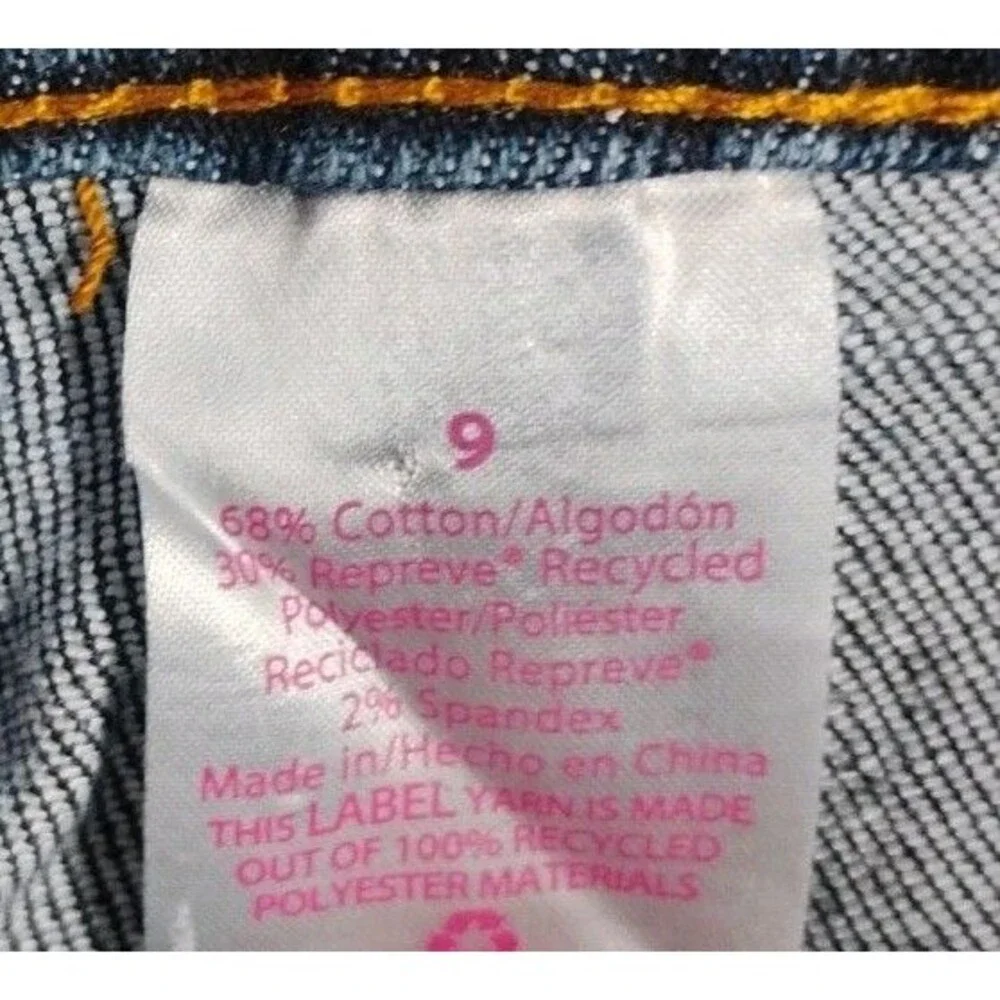 No Boundaries NOBO High Rise Skinny Ripped Jeans Button Fly Junior Size 9